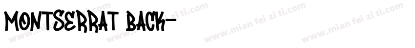 montserrat back字体转换
